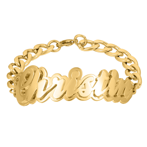 Personalized Double Name Bracelet
